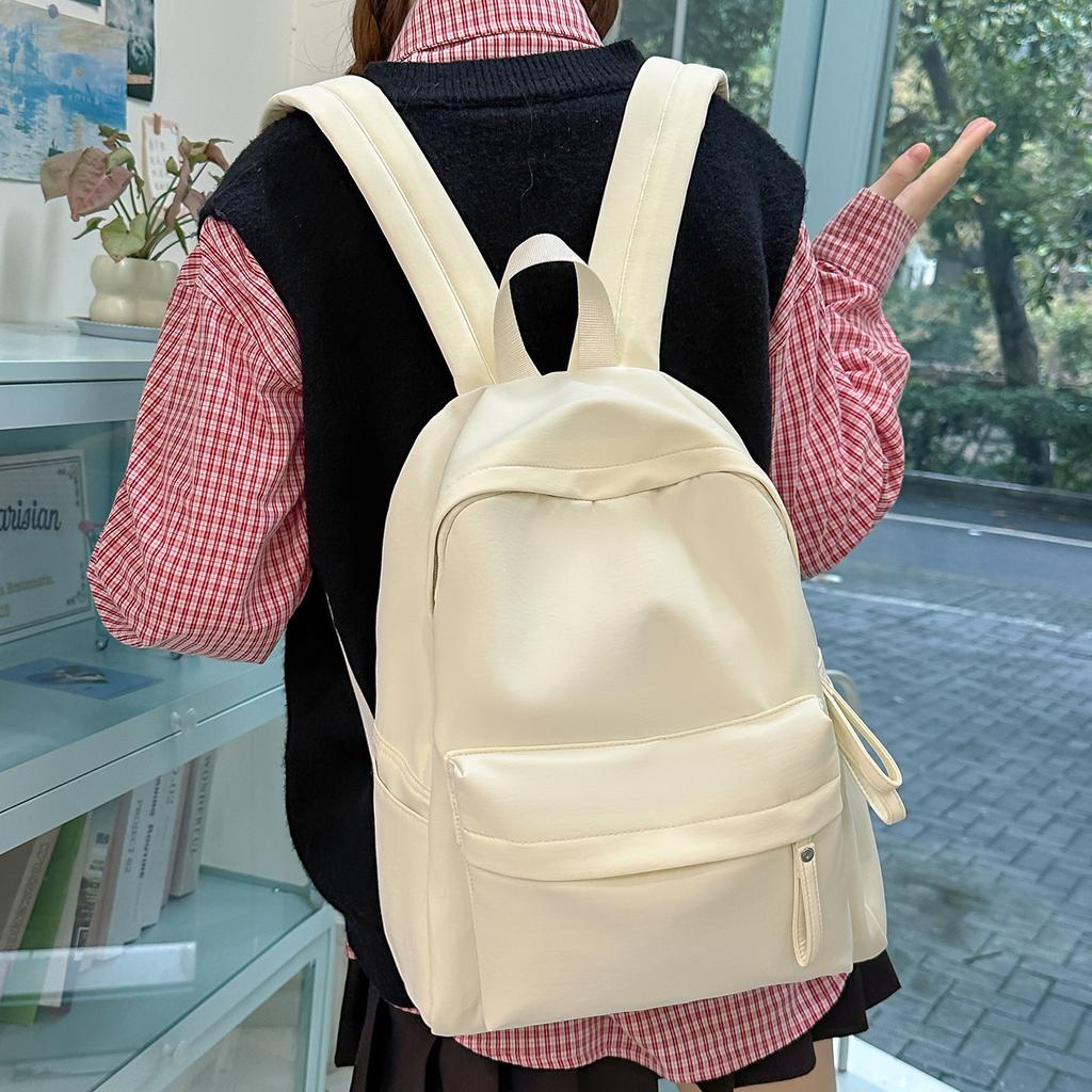 Cartable Japonais Dopamine Couleur Unie Sac à Dos Féminin Polyvalent Couleur Bonbon Petit Frais Étudiant Cartable Voyage Petit Sac à Dos