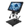 10.1 Inch IPS LCD Digital Microscope 1500X 20MP Coin Microscope Magnifier with 8 Adjustable LED Lights Remote Control