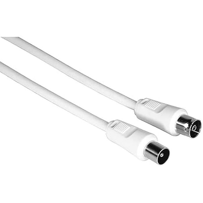 Câble d'Antenne TV - HAMA - 3m - 75 Ohm - Double blindage 75db - Coaxial
