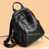 2023 The Newest Fashionable PU Leather Women Shoulder Backpack Simple Soft Large Capacity School Bag Leisure With Big Pocket