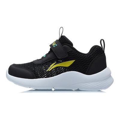 Li Ning Kids Sports Lifestyle Series Soft Comfortable Non-Slip Wear-Resistant Breathable Low-Top Casual Shoes Kids Casual Shoes Black YKNR052-1