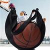 Verstellbare Umhänge-Balltasche Einzelne Schulter Fußball Aufbewahrungstasche Basketball Netztasche Teamarbeit