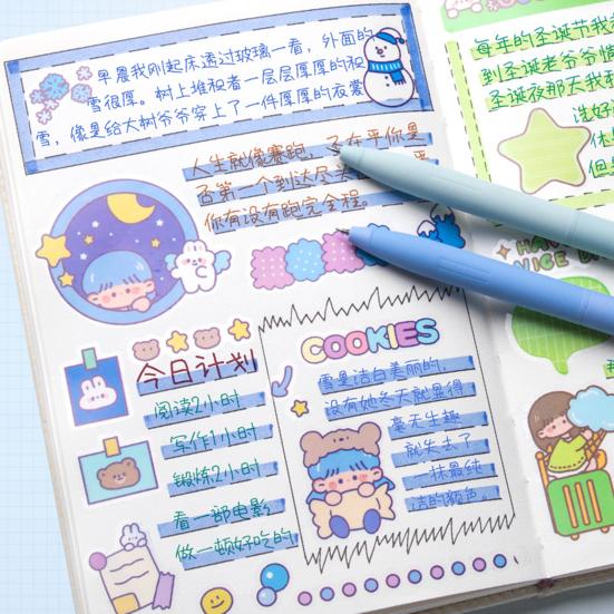 6 Stück Farbige Gelstifte Rutschfester Komfortgriff Feine Spitze Schnelltrocknend Verschmiert nicht Sanftes Schreiben 0,5 mm Notizenmachen Einziehbar Gel