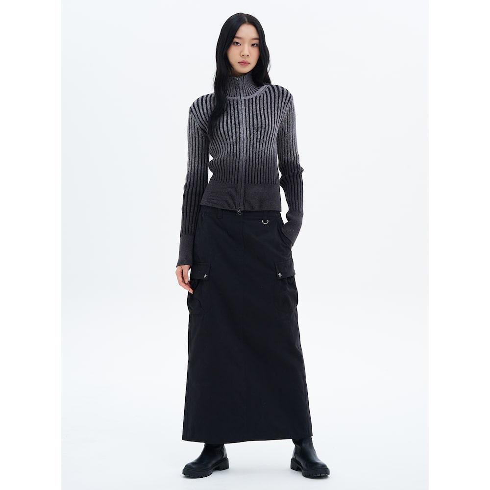 8SECONDS Cargo Maxi Skirt Black