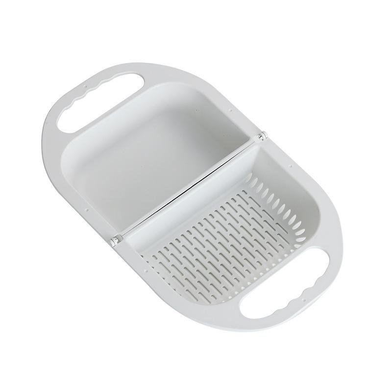 

Складная корзина для слива фруктов, овощей, мытья посуды, полка для хранения губок, сито для раковины, кухонная полка-органайзер