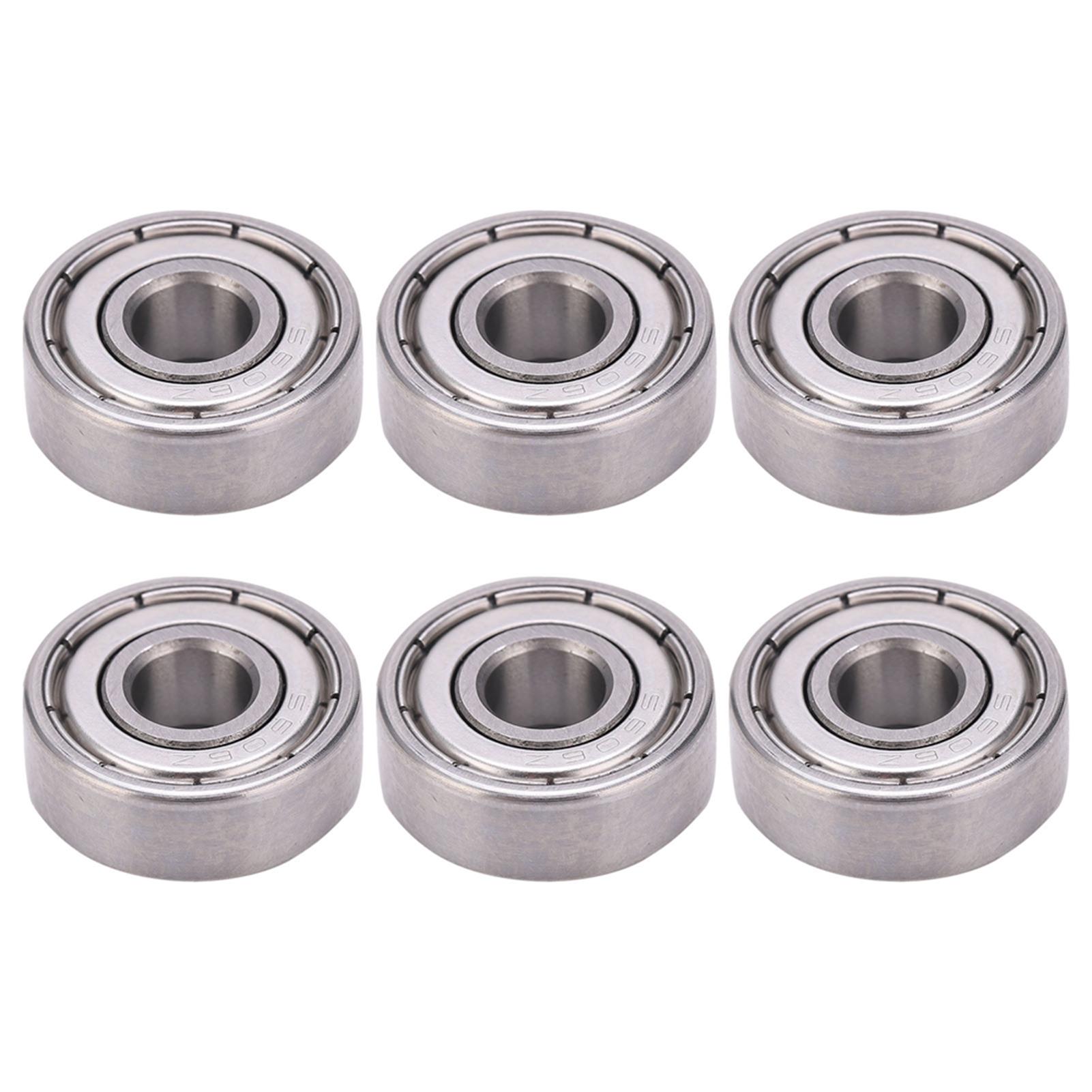 

10Pcs Miniature Bearing Single Row Rolling Stainless Steel Mechanical Parts Replacement S606Z