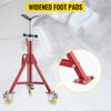 Pipe Stand, Pipe Jack Stand, V Head Pipe Stand Adjustable Height 28-52 Inch, Pipe Jack Stands with Casters 882 LB, Folding Portable Pipe Stands 1/8 To
