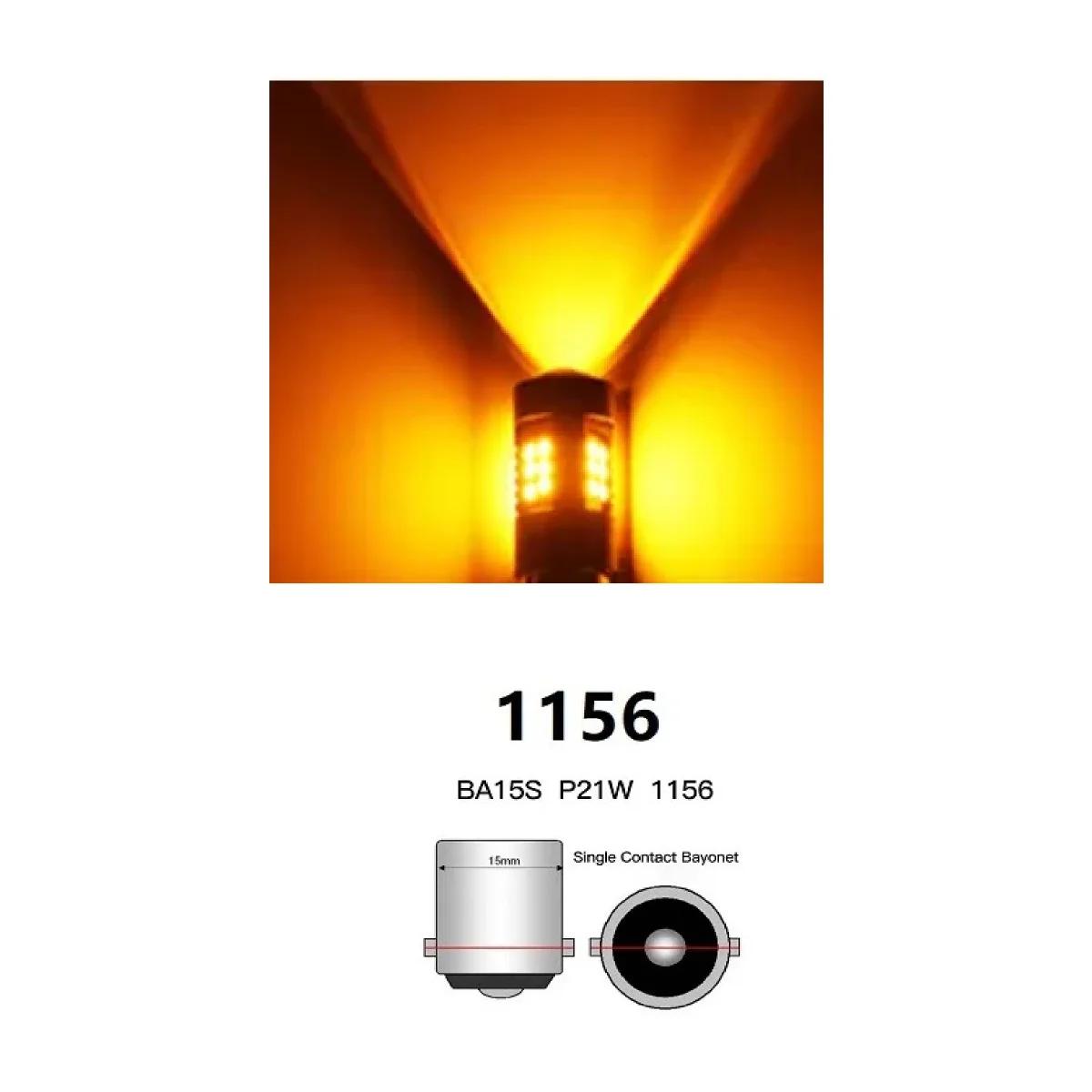 2Pcs Car 1156 BA15S P21W LED Bulb 3030chip 1157 BAY15D 21SMD Turn Signal light Reverse RED Brake Backup DRL White LED Light 12V