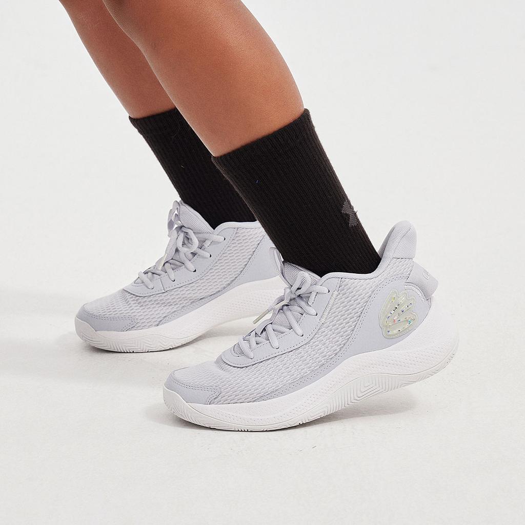 Under Armour Curry 3Z7 Non-Slip Shock Absorption Wear-Resistant Low-Top Kids Basketball Shoes Kids Sneaker 3026623
