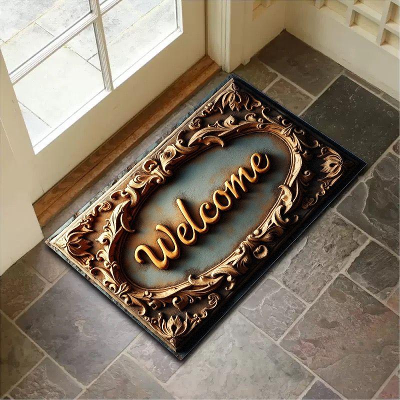 

American Retro Carpets, Welcome Carpets, Home Decoration, Indoor And Outdoor Carpets, Bathroom Anti-Slip Carpets 50X80CM(1.6X2.6FT