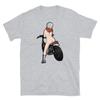 Ride Naked Nude Girl Riding Motorcycle Cafe Racer Short-Sleeve Unisex T-Shirt