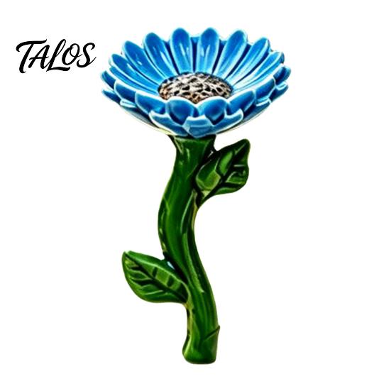 Talos Bee Water Feeder, Resin Flower Cup, Garden Pollinator Watering Station, Shape Butterfly Cup for Yard Decoration