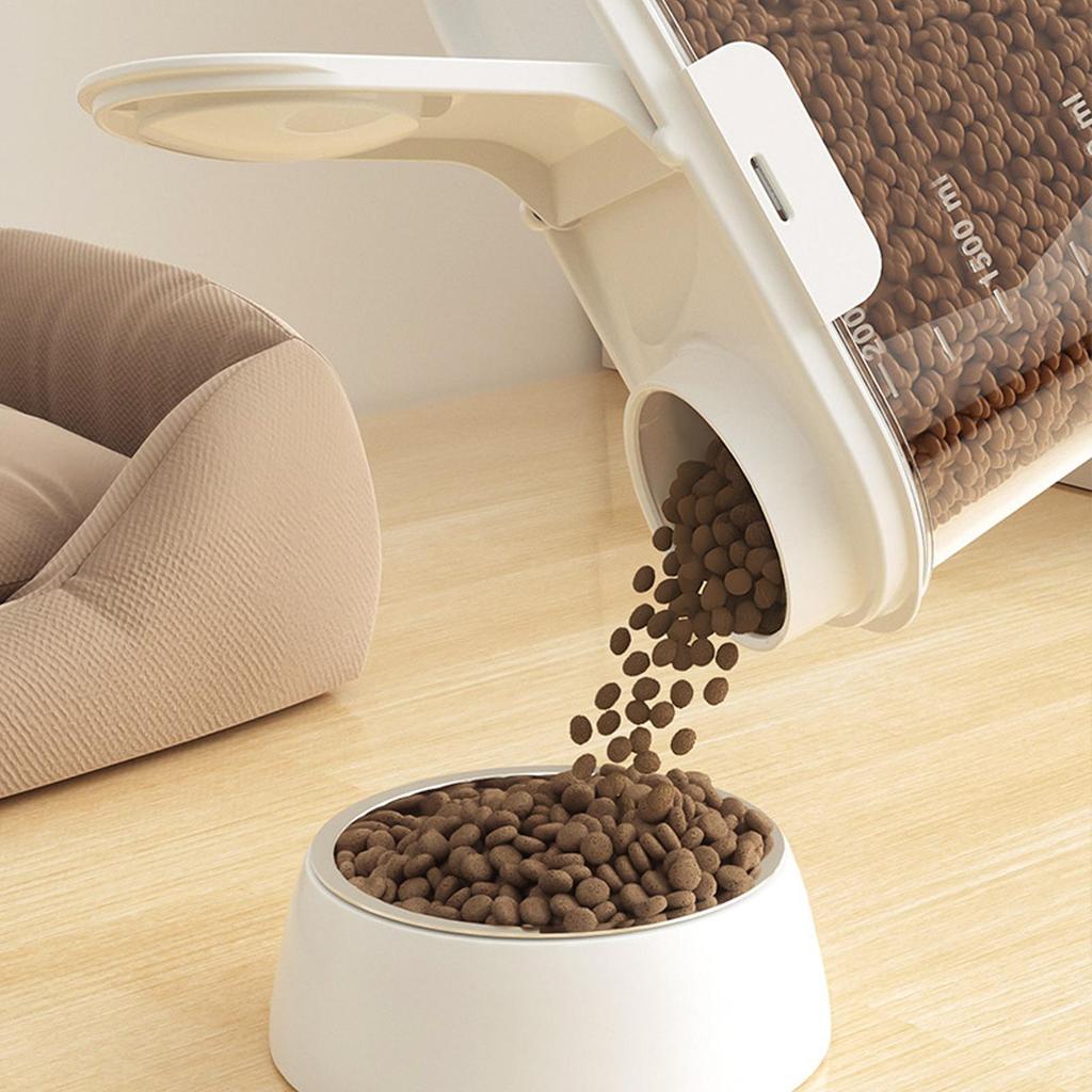 2-Liter-Tierfutterbehälter, luftdichter Aufbewahrungsbehälter mit Deckel für Tierfutter, Zucker, Reis, Müsli, Nüsse, Nudeln und Snacks