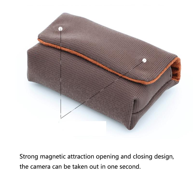 Camera Storage Bag Portable Camera Bag Case Storage Pouch for Sony ZV1 ZVE10 LX10 RX100 Body for Canon G7X III Olympus TG4 TG5