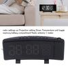 Projector Alarm Clock FM Radio Function Curved Screen HD LED Displays Temperature Humidity Digital Dual Alarm Clock