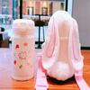 Water Cup Cover with Adjustable Shoulder Strap Water Bottle Rabbit Carrier Bag for Outdoor