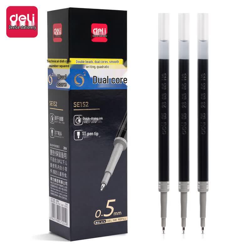 Deli Quick-Dry Retractable Pen Refill