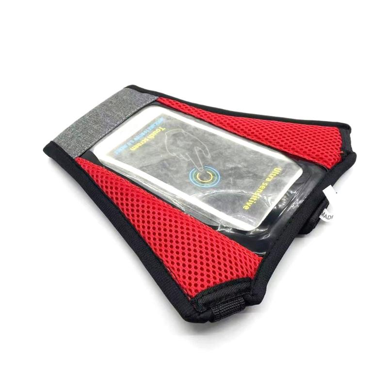 Sweat Net Sweat Absorbs Guard Net with Phone Pouch Protector Cover Bike Frame Sweat Guard for Cycling Training Road Bike