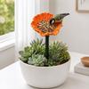Stazione di abbeveraggio per api, Bagnetto per api da giardino, Mangiatoia d'acqua per api con design floreale, Ciotola colorata per bagno api e farfalle per decorazione esterna di giardino e cortile