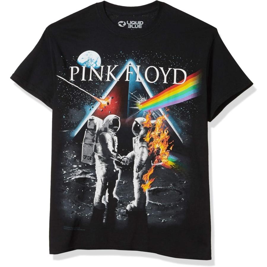 Liquid Blue Unisex-Adult Pink Floyd Bright Side of The Moon T-ShirtT-Shirt S