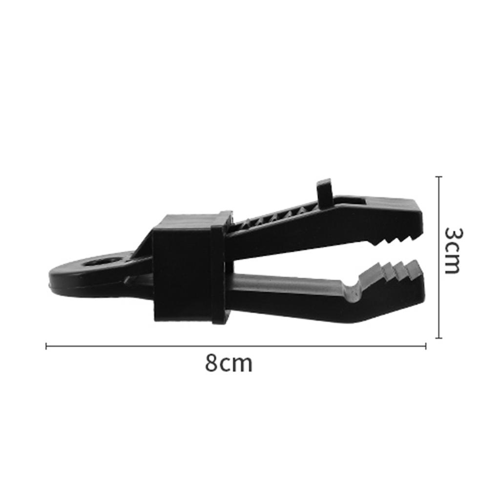 10 Set Awning Clamps for RV Canopy Windproof Plastic  Buckle Tent Clips Accessories