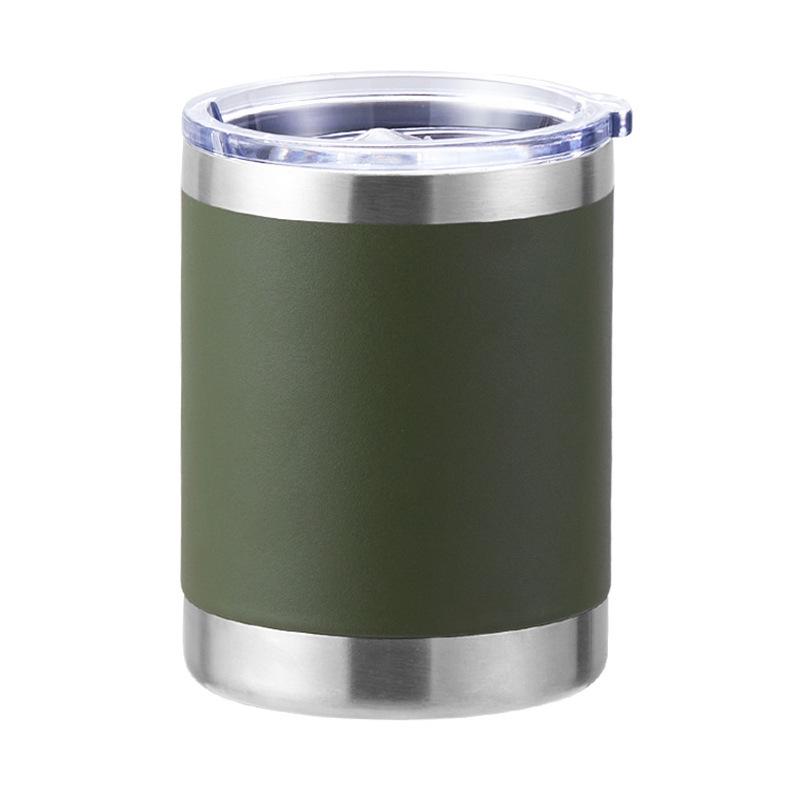 12 oz Kaffeetasse, Vakuumisolierte Campingtasse mit Deckel, doppelwandiger Edelstahl-Reisebecher für Zuhause, Büro, Schreibtisch