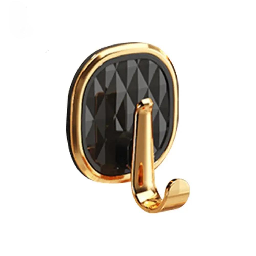 

1pcs Luxury Punch-Free Wall Hooks Strong Sticky Coat Clothes Door Towel Bag Kitchen Organizer Hanger Key Easy Install Rack