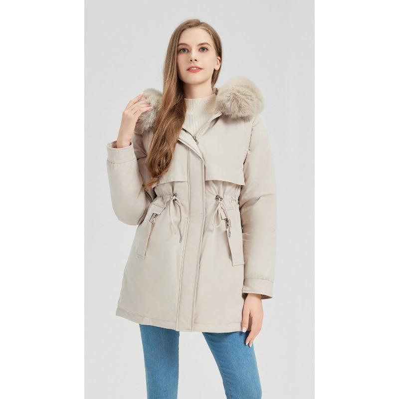 

New Style Parkas with Removable Sleeves, Winter Down-padded Jackets, Women s Mid-length Cotton Coats, Vests and Velvet Jackets XXXL