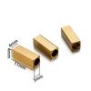 20Pcs/Lot Stainless Steel Square Beads Cuboid Loose Spacer Beads for DIY Bracelet Necklace Jewelry Making Accessories
