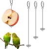 2Pcs Rust-proof Bird Cage Food Holder Parrot Fruit Skewers  For Macaw Parakeet Parrot Budgie