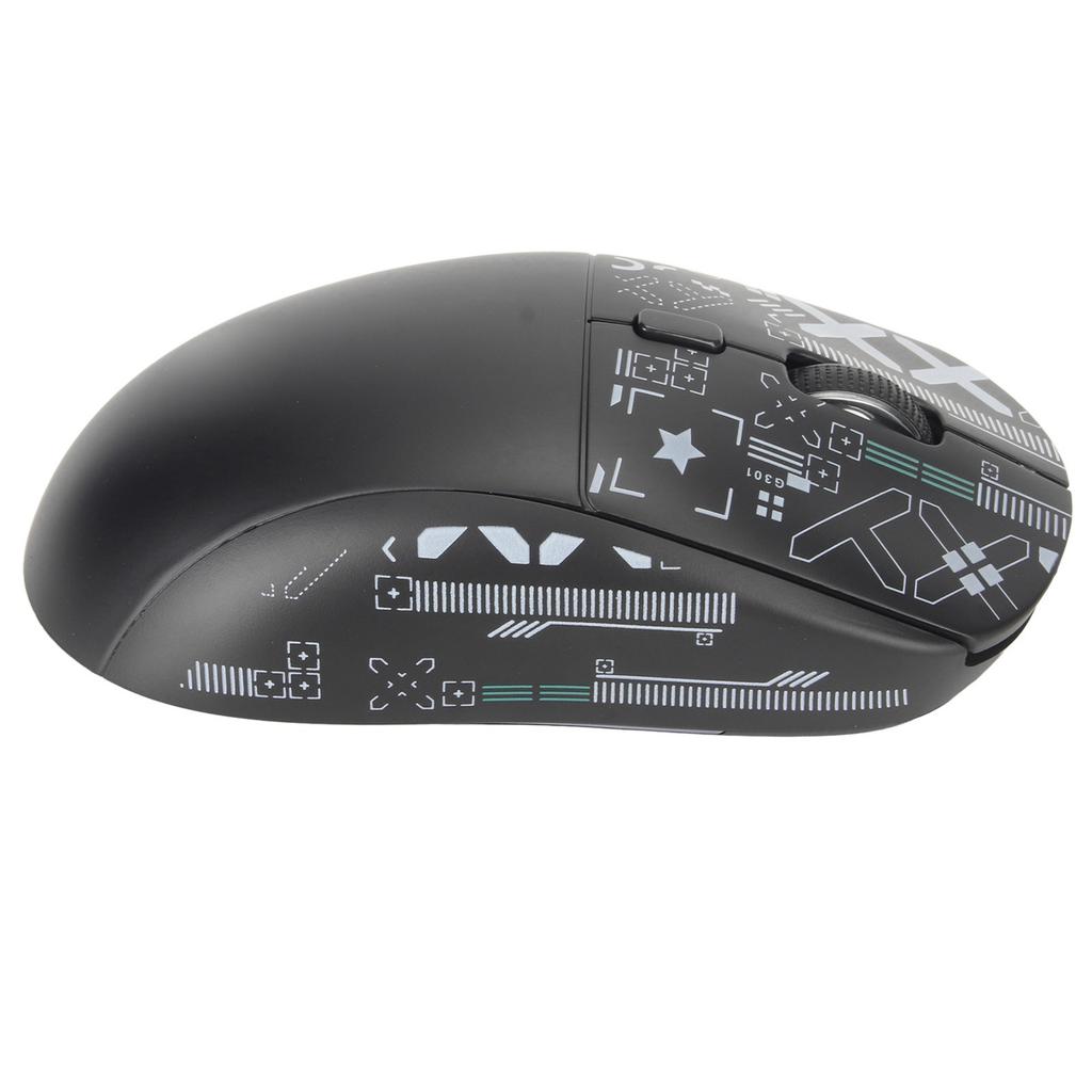 2.4G Wireless Mouse Type C Charging RGB Light 5 Level DPI Mouse for Computer Laptop Black