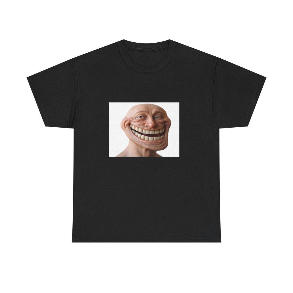 Realistic Troll Face Meme T-Shirt | Internet Meme Graphic Tee