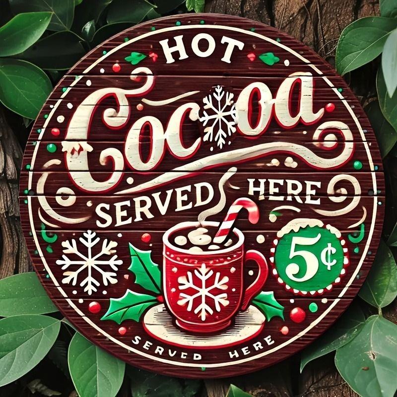 2D Flat Hanging Decorative Metal Sign Hand Painted Art