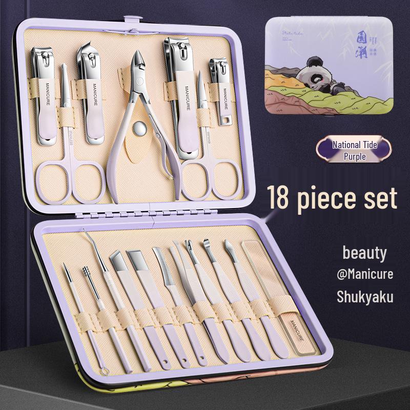 Stainless Steel Manicure & Pedicure Nail Clipper & Knife Set - National Tide Collection