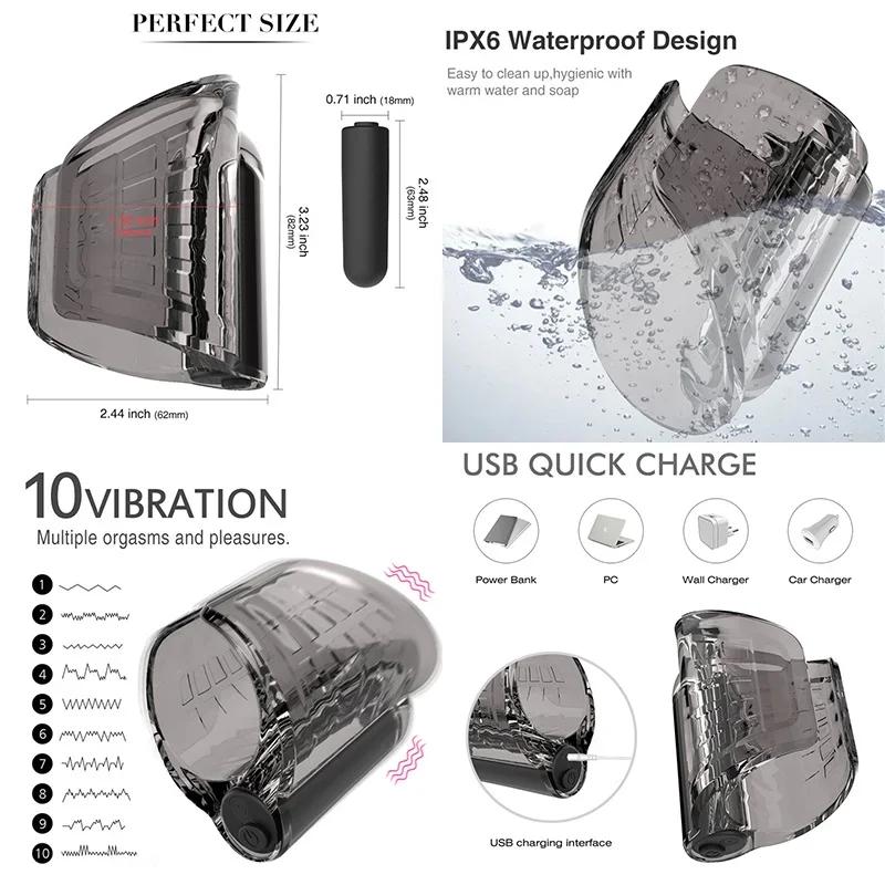 Pocket Pusssy Rings For Man Vibrating Magic Wand Sleeve For Penis Simulators Men Sexy Tools Ass Plug Adult Products God Toys