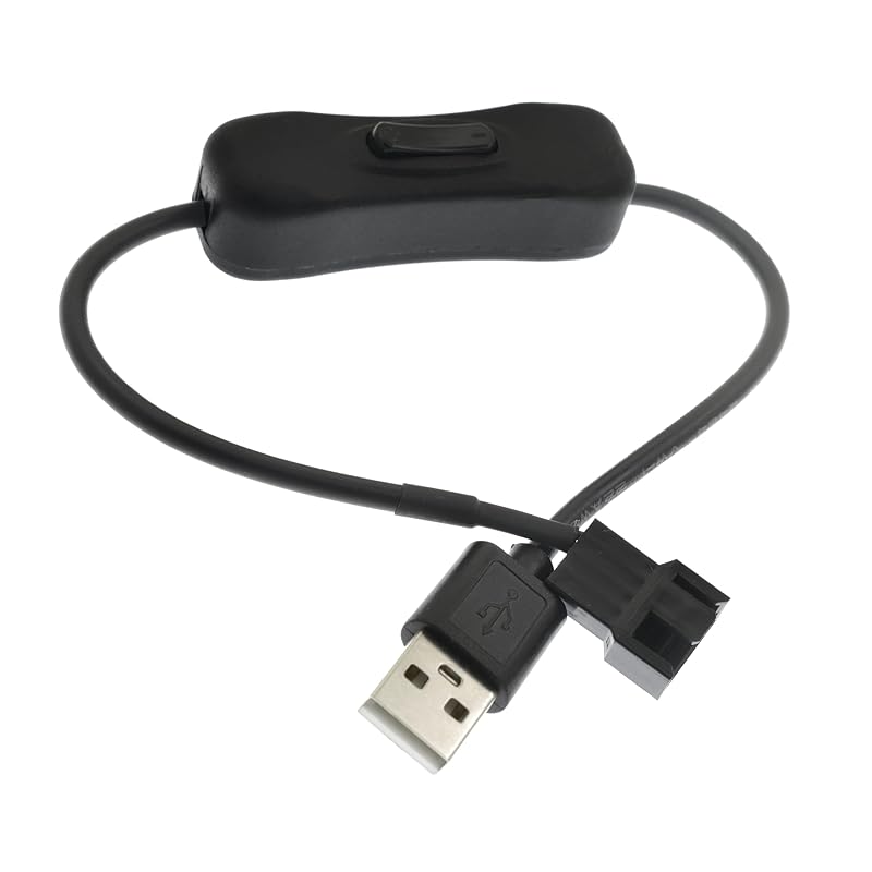 USB to 4-Pin Molex 5V USB Case Fan Power Supply Cable for Computer 11.8'' 30cm