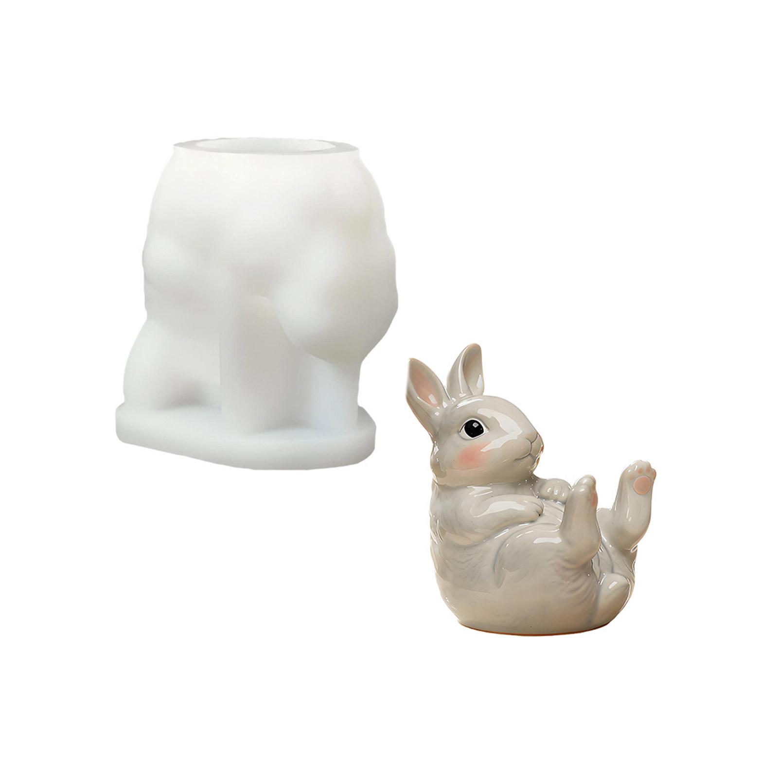 

High Elasticity Silicone Rabbit Mold for Making Rabbit Shape Phone Stands for Craft Enthusiasts and Decorative Projects 1
