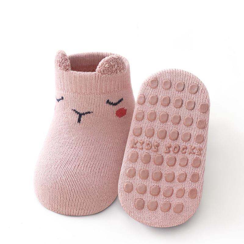 Kinder Rutschfeste Socken Niedliches Cartoon Wintermuster Kinder Jungen Mädchen Boden Babysocken Bequem für Kleinkinder