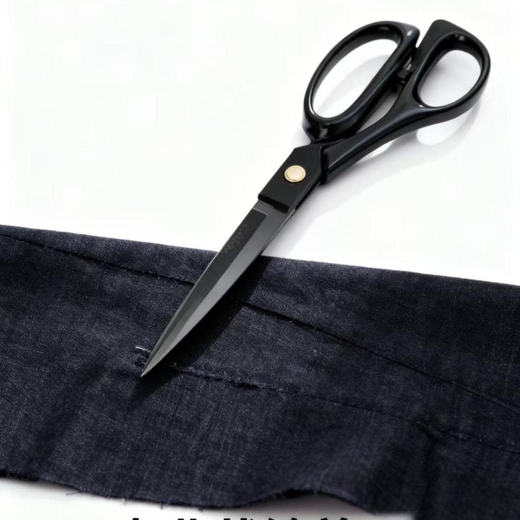 10-inch Handmade Blackened Steel Tailor Scissors for Sewing and Fabric Cutting