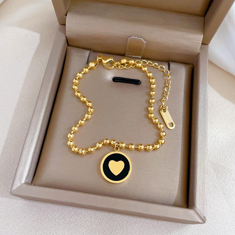 Furnace Real Gold Zircon Hip-Hop Bracelet Gold Fashion Temperament Korean Version Simple Luxury Niche