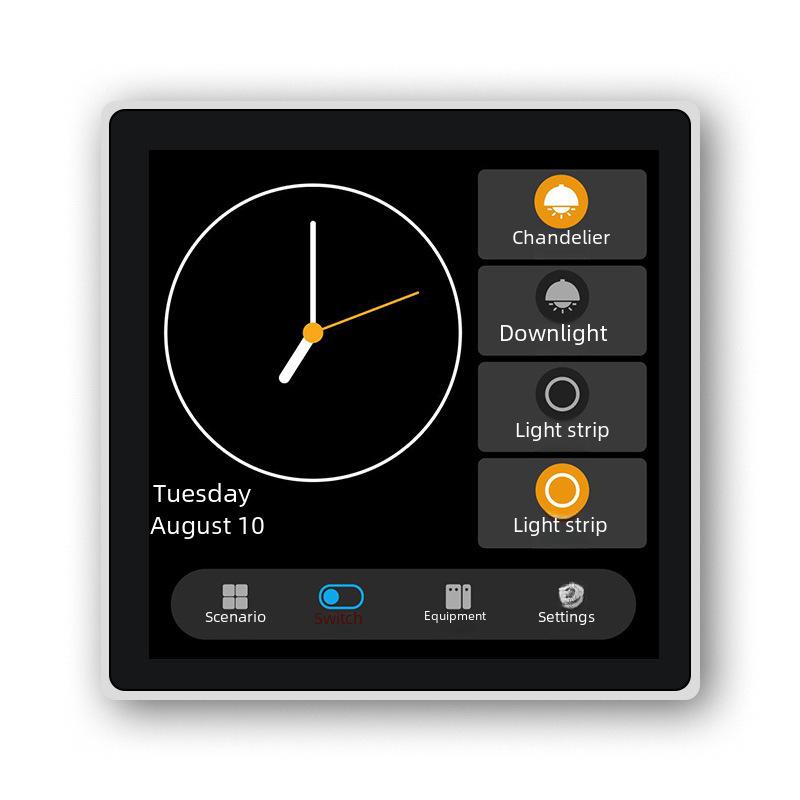 Tuya Smart Zigbee Multifunctional Touch Panel LCD Switch