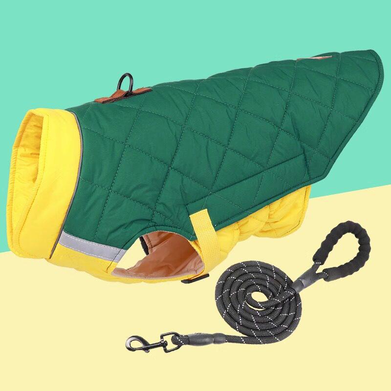 Warme Baumwoll-Hundekleidung für mittlere und große Rassen: Herbst/Winter-Stil für Corgis, Border Collies, Dobermänner und Golden Retriever