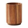 360° Rotatable Cutlery Rack Wooden Large Fork Organizer  for Dining Container