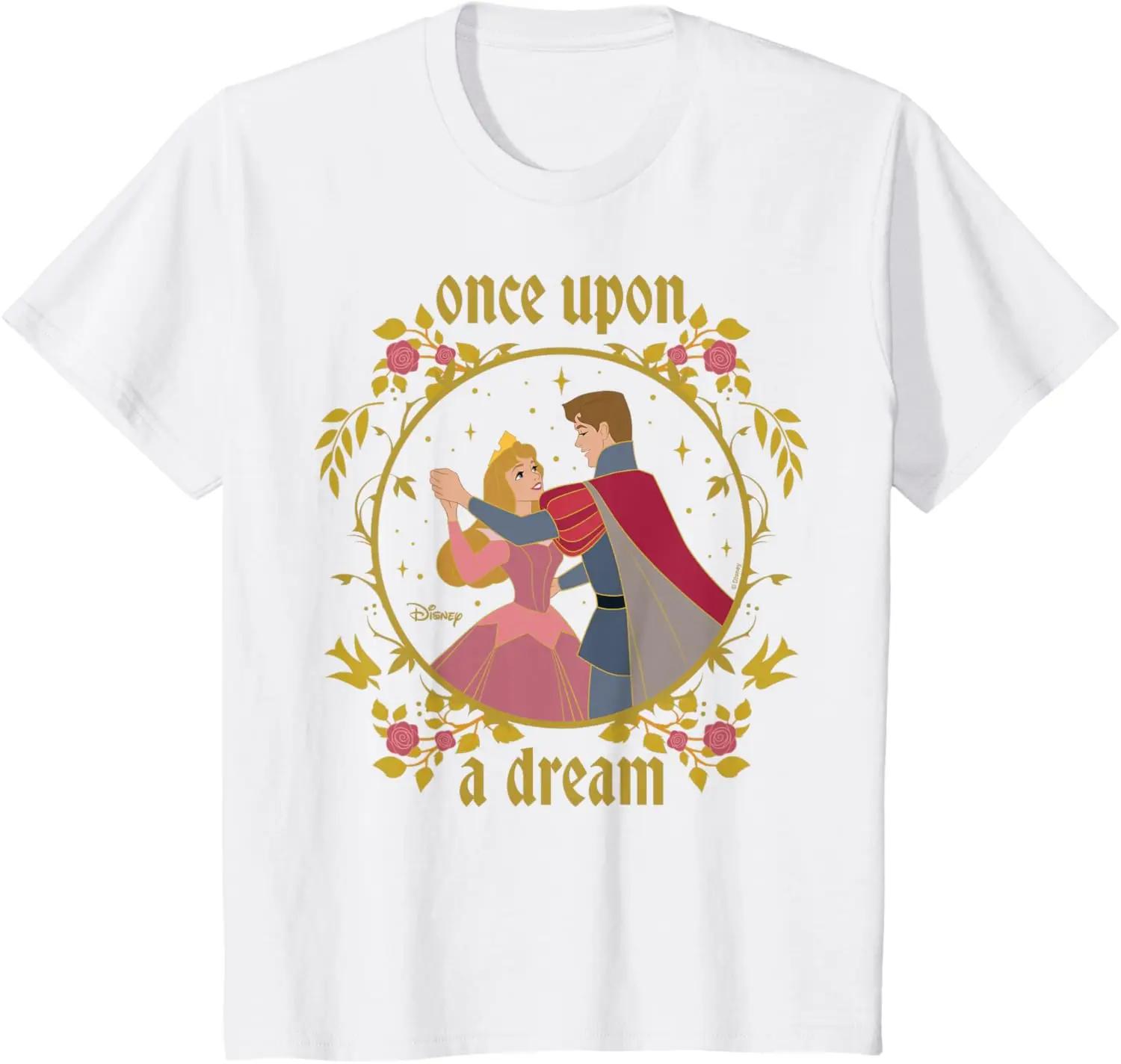 Hot Fashion Casual Disney Princess - Sleeping Beauty Aurora Once Upon A Dream T-Shirt S-4XL Four Seasons XXL