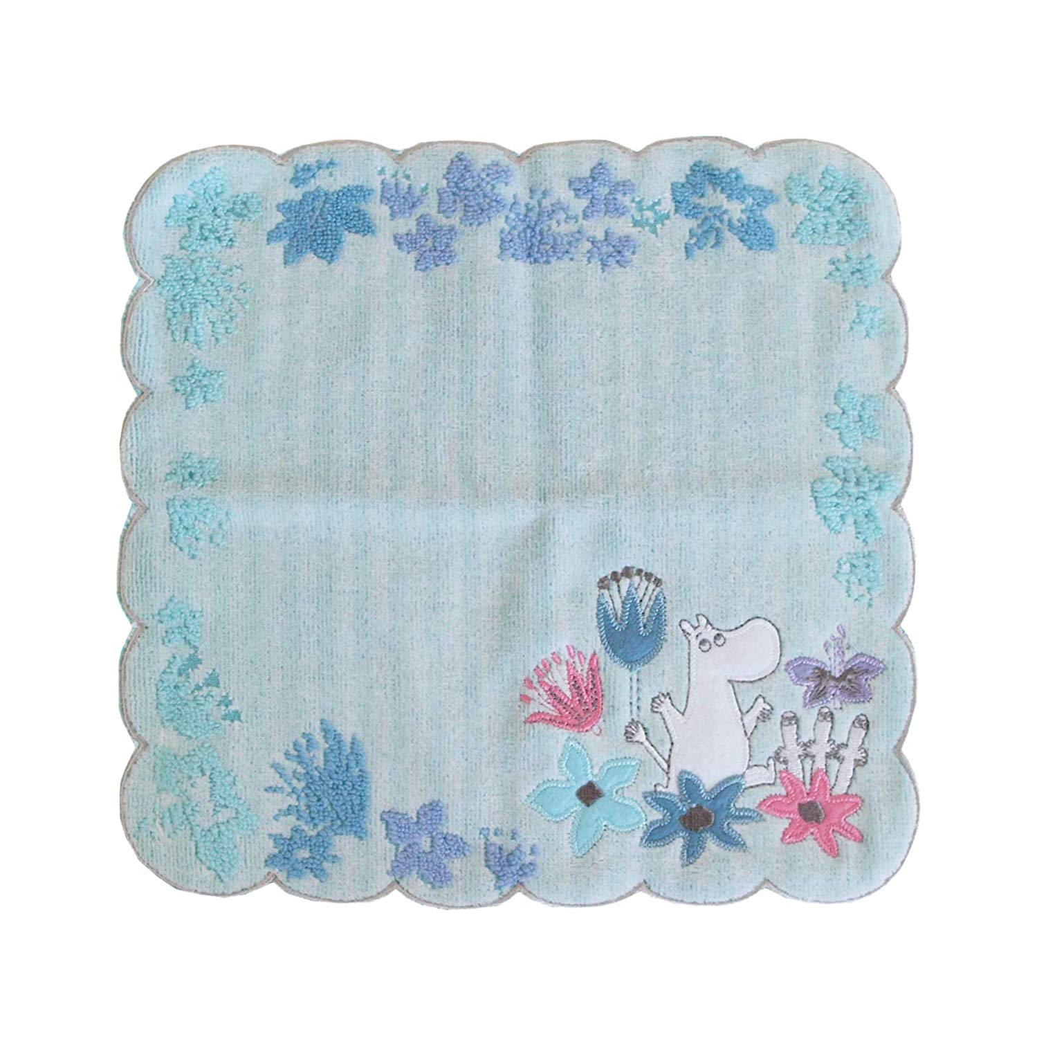 Marushin Hand Towel MOOMIN 25 x 25 cm Small Flower Cotton 1405018400 100%
