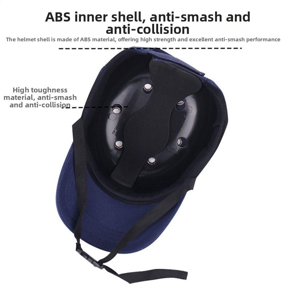 Top 6 Holes Bump Cap for Safety ABS Inner Shell Safety Helmet Workplace Safety