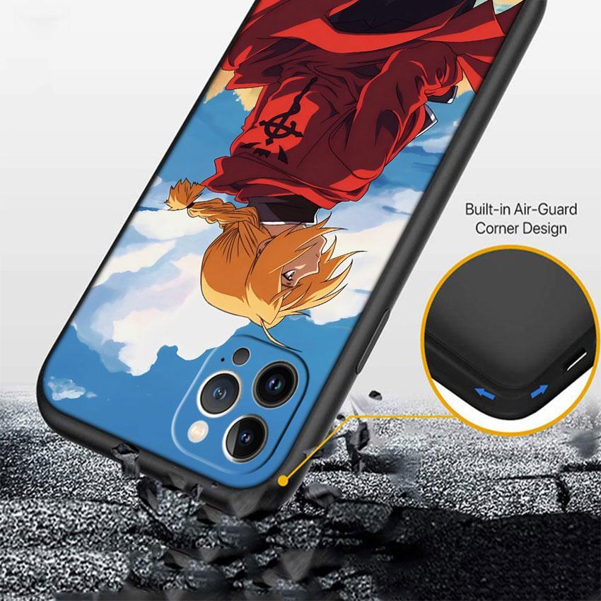 LO45 Fullmetal Alchemist Soft Shell Phone Case for Redmi Note 10 11 12 Pro Max 10S 10C 10T 11A 11S 12S 12C