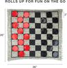 Set di Dama Gigante - Gioco da Tavolo 3-in-1 per Interni/Esterni per Famiglia e Amici