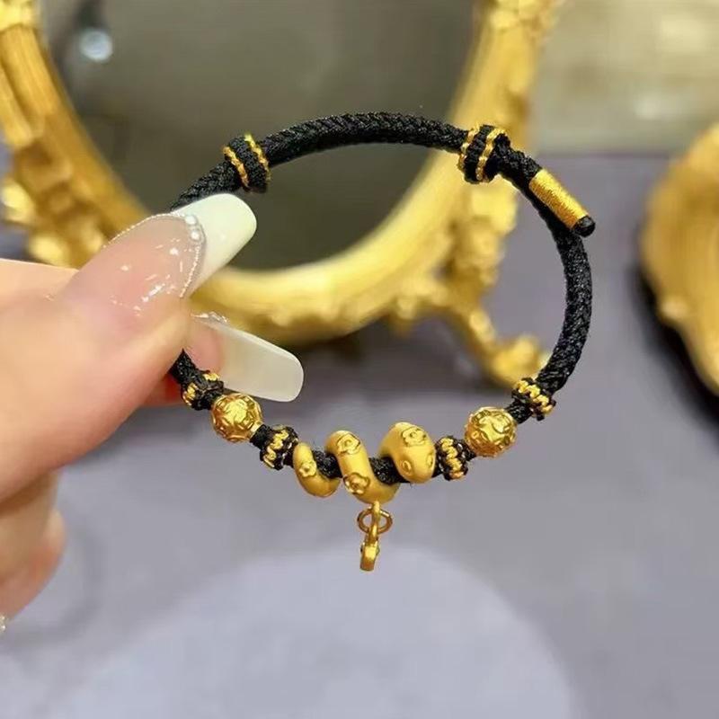 Jewelry Snake Life Transfer Store, The Same Red Rope Coiled Snake Bracelet, Woven Hand Rope for Girlfriend