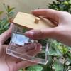 Cotton Swab Storage Box Dispenser Cotton Pad Holder with Lid, Bathroom Storage Container Art Supply Storage Box and Organizer